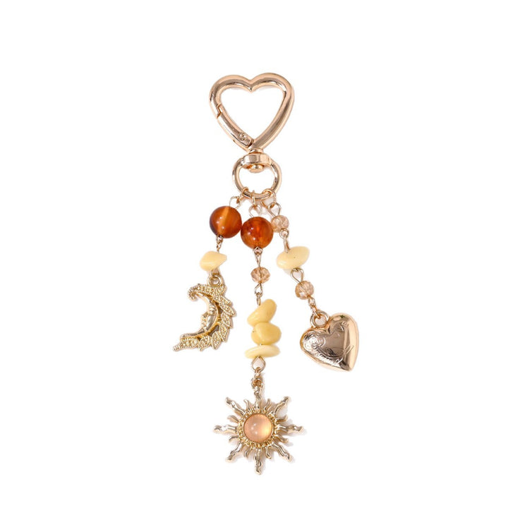 Keychain with Sparkling Sun Motif Stornfield
