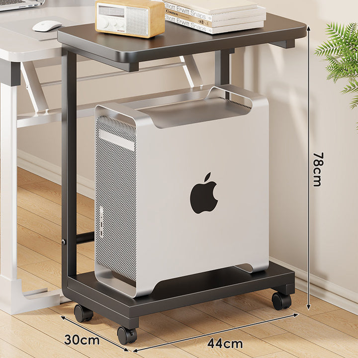 Mobile CPU Tower Stand with Locking Swivel Casters and Ventilated Platform