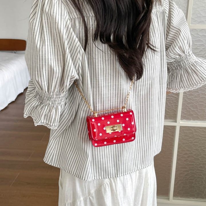 Polka Dot Mini Crossbody Handbag