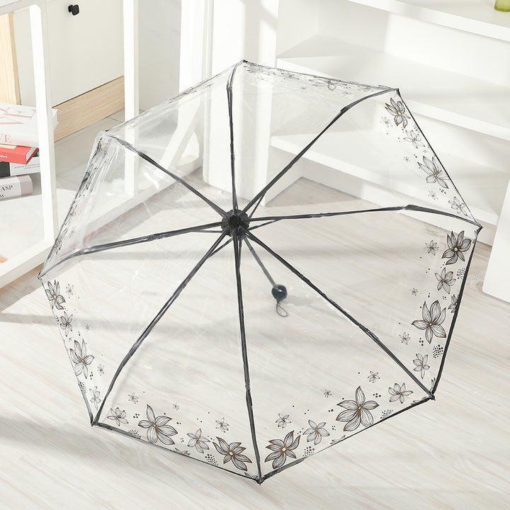 Women's Foldable Umbrella with Floral Pattern Stornfield