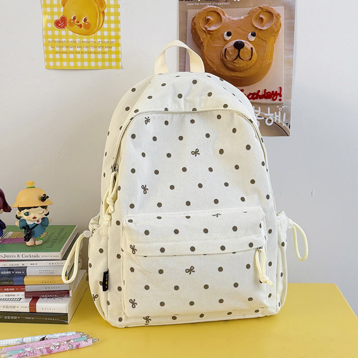 Casual Polka Dot Patterned Backpack Stornfield