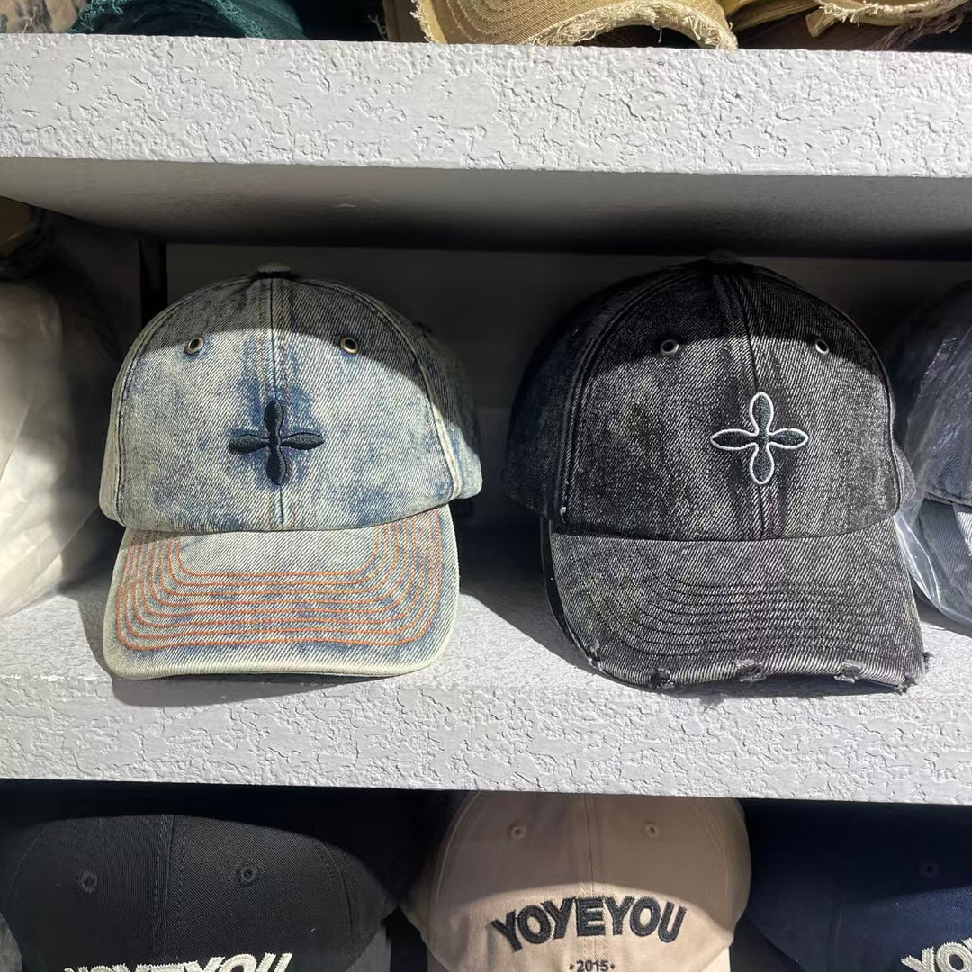 Men's Distressed Denim Baseball Cap Stornfield 1784188018