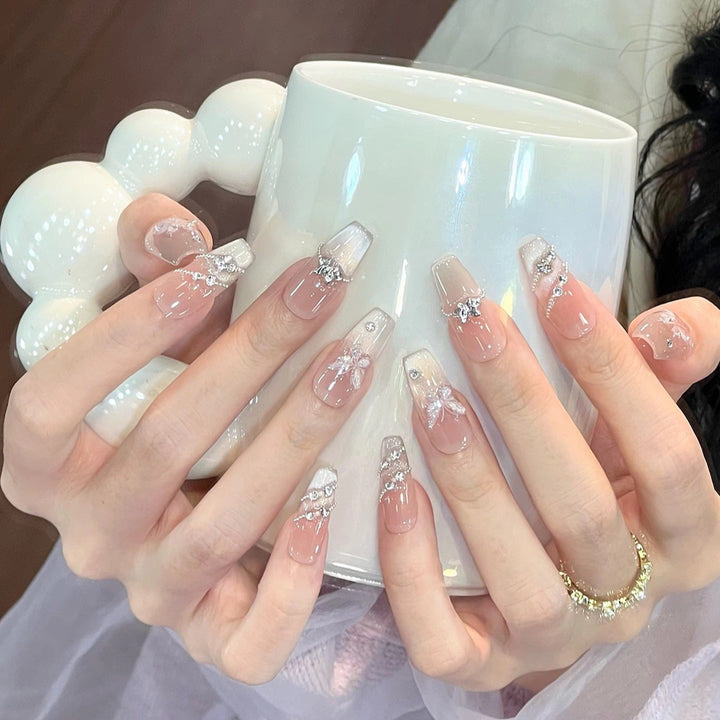 Decorative Glittery Press-On Nail Tips Stornfield