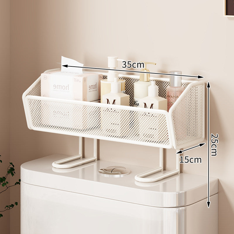 Mesh Two-Tier Countertop Bathroom Organizer with Raised Legs