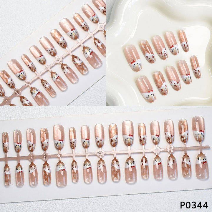 Playful Animal Print Press-On Nail Set Stornfield