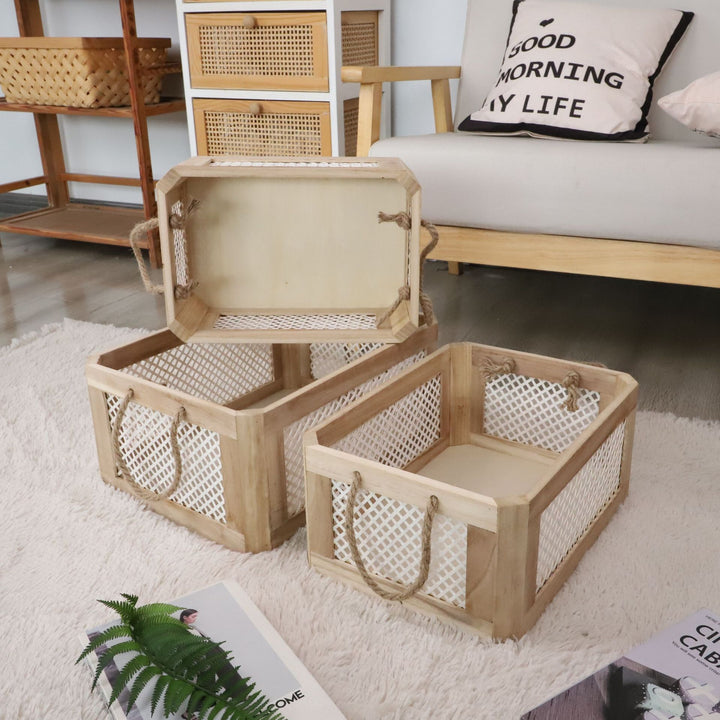 Decorative Woven Storage Crates Stornfield