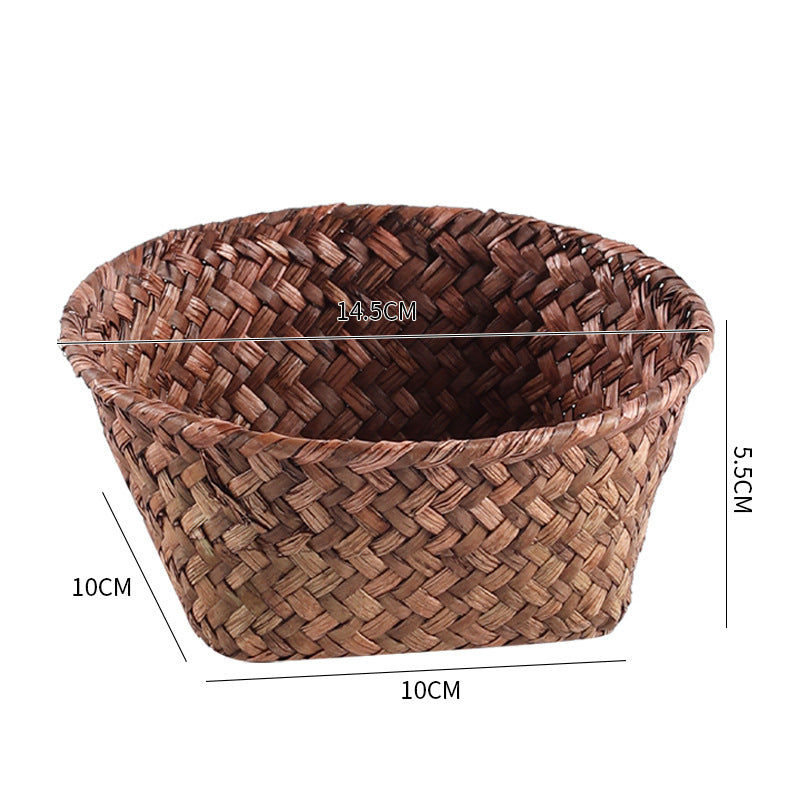 Handmade Natural Fiber Storage Basket Stornfield
