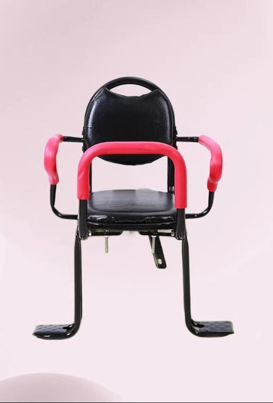 padded motorcycle passenger seat with backrest, armrests and foldable footpegs Stornfield