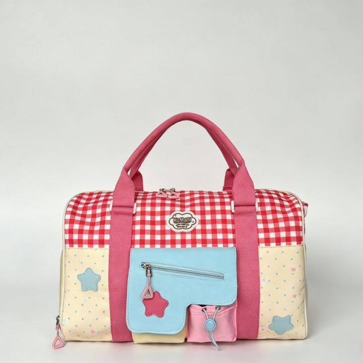 Playful Patterned Travel Duffle Bag Stornfield