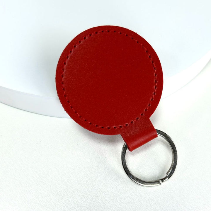 Premium Leather Round Keychain Stornfield