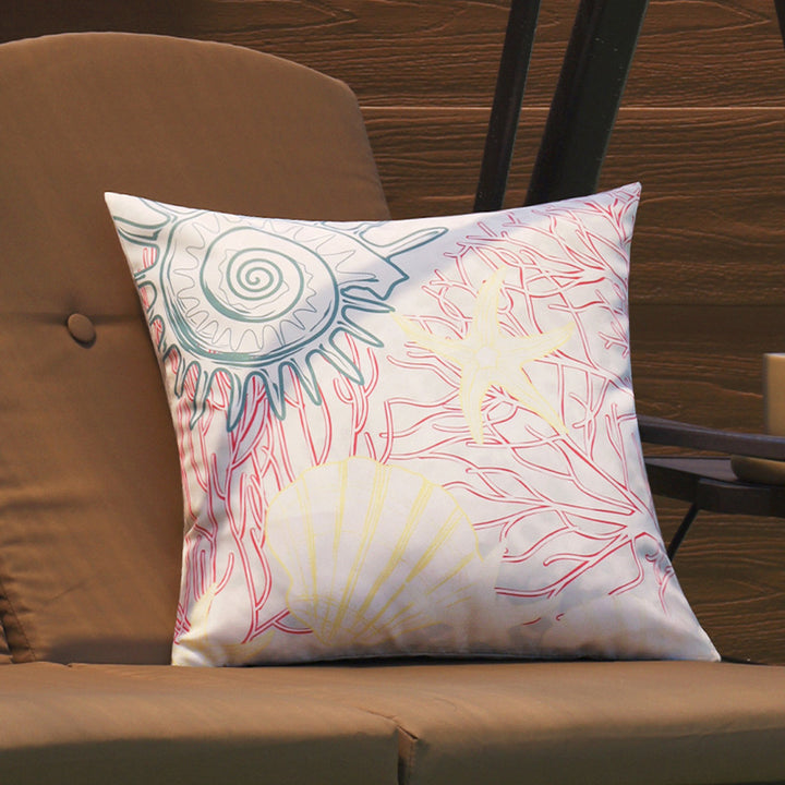 Stylish decorative cushion with maritime star design