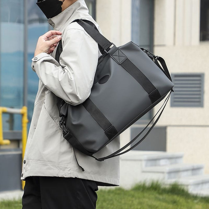 Sporty Travel Bag With Reinforced Interior And Removable Shoulder Strap Stornfield