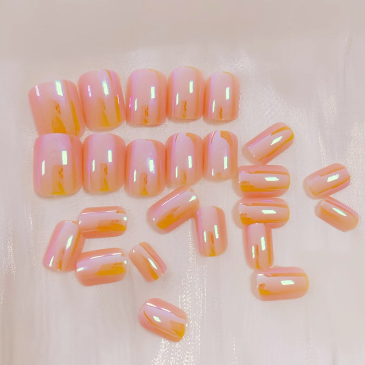 Iridescent Glossy Nail Tips Stornfield