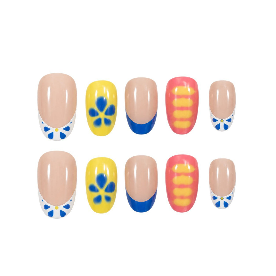 Artistic Floral Nail Tips