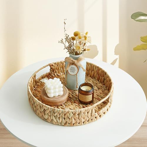 Handwoven Decorative Serving Tray Stornfield