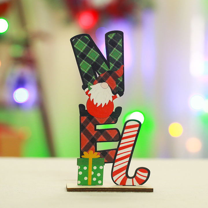 Festive wooden decoration with Christmas motif Stornfield