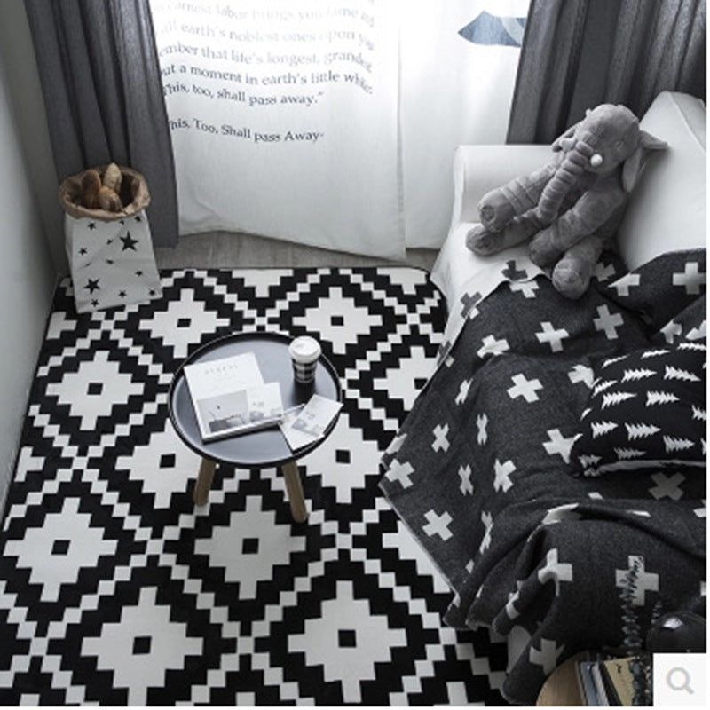 Geometric Pattern Area Rug  1787043766