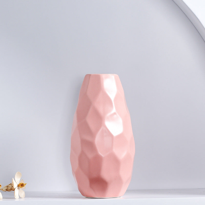 Unique Geometric Ceramic Vase Stornfeild