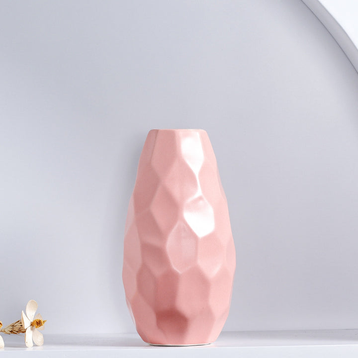 Unique Geometric Ceramic Vase Stornfeild