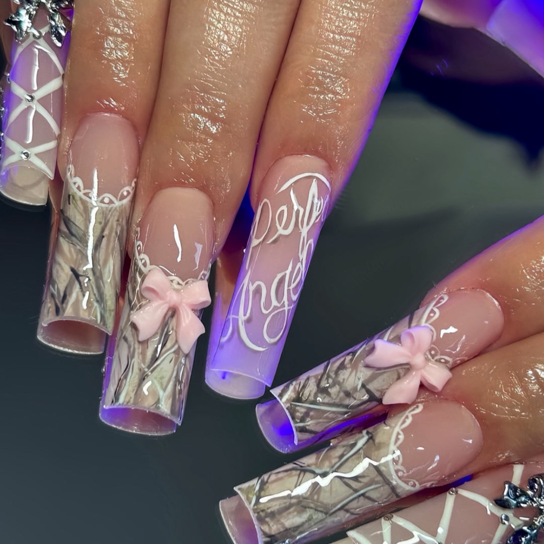Elegant Decorative Press-On Nail Art Stornfield