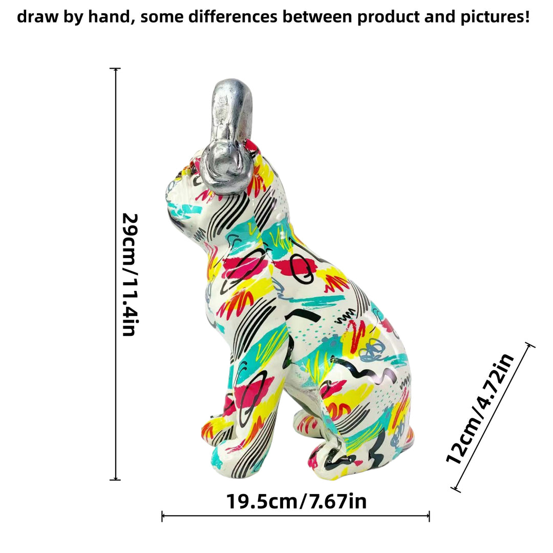 Colorful decorative figure of a dog in modern design Stornfield