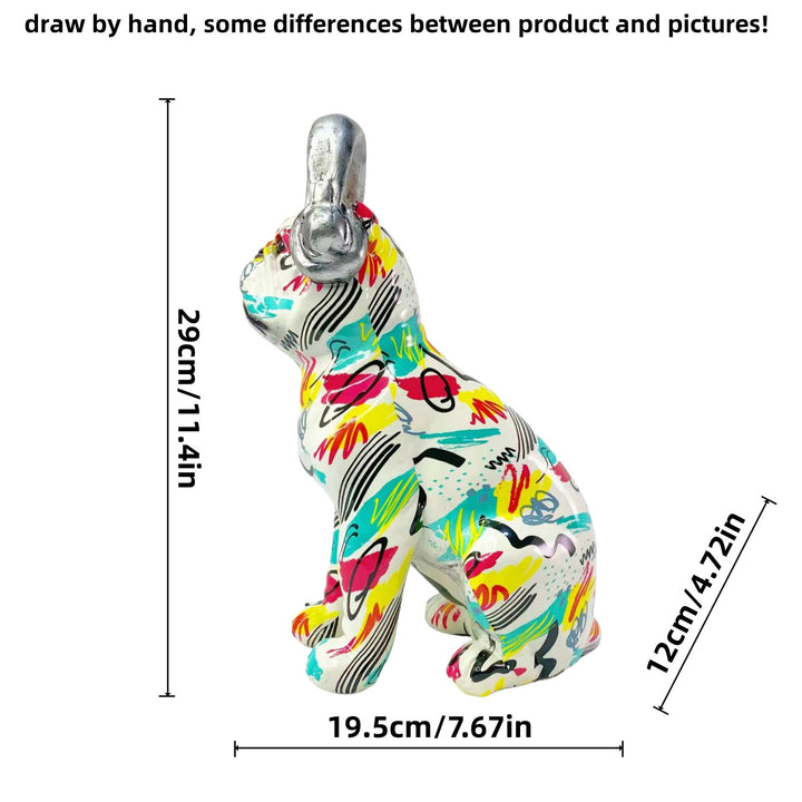 Colorful decorative figure of a dog in modern design Stornfield