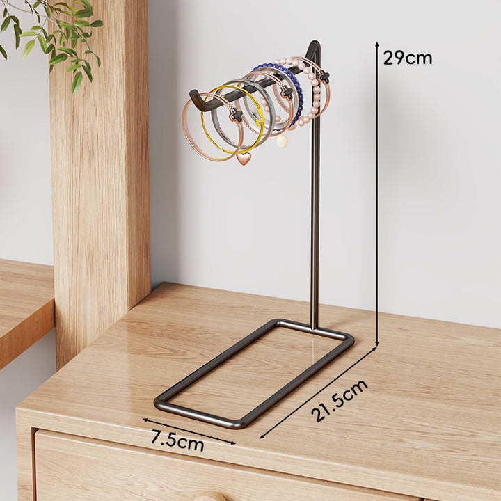Vertical Bracelet and Bangle Display Stand with Rectangular Base