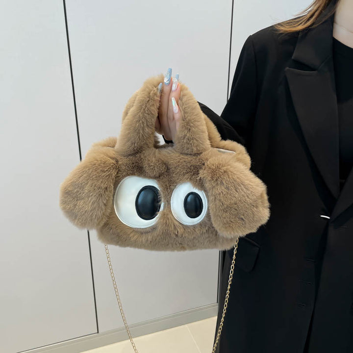 Cozy plush shoulder bag with ear application Stornfield