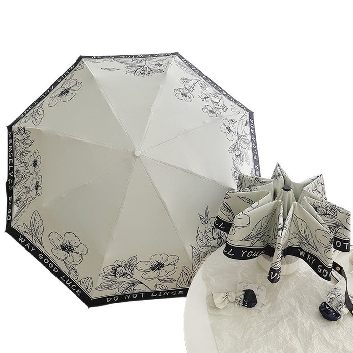 Women's Folding Umbrella with Creative Art Design Stornfield