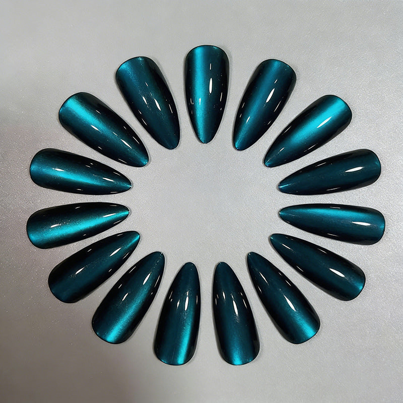 Chic Glossy Almond-Shaped Nail Extensions Stornfield