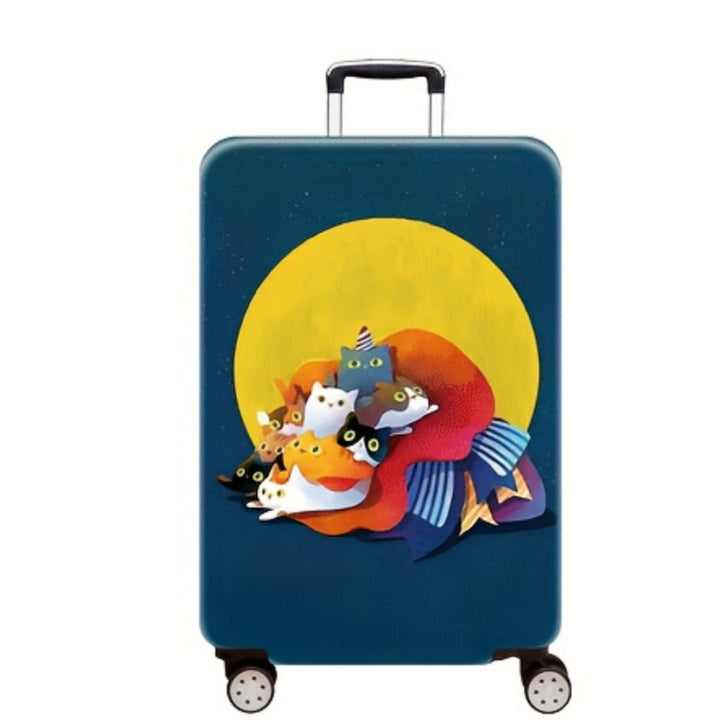 Women's Hard Shell Suitcase with Charming Cat Design Stornfield