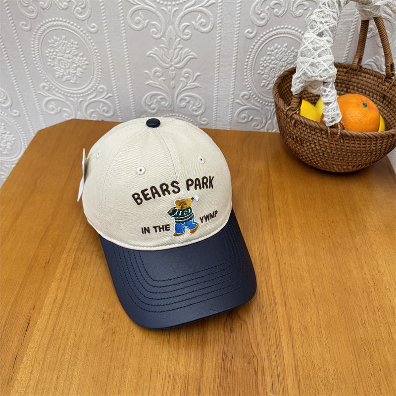 Unisex Embroidered Playful Bear-Themed Cap Stornfield