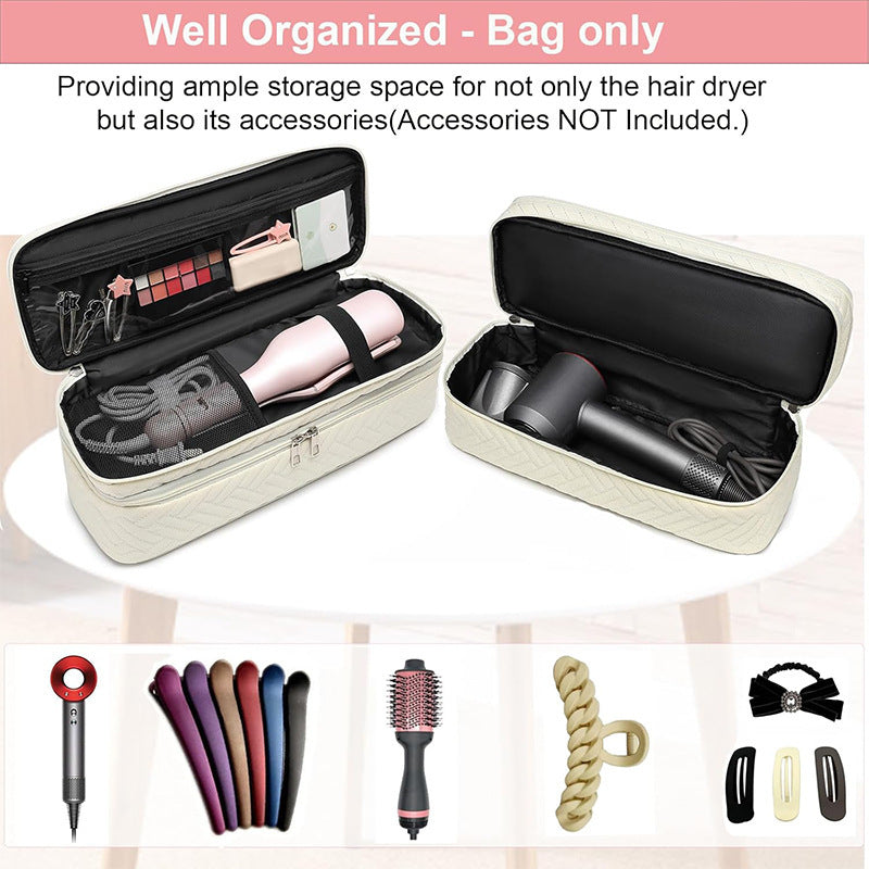 Cosmetic organizer bag for hair dryers and styling tools Stornfield