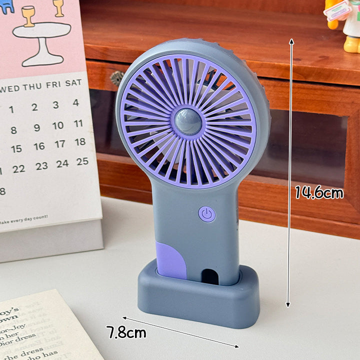 Unisex Portable Hand Fan with USB Charging Function and Ergonomic Handle Stornfield