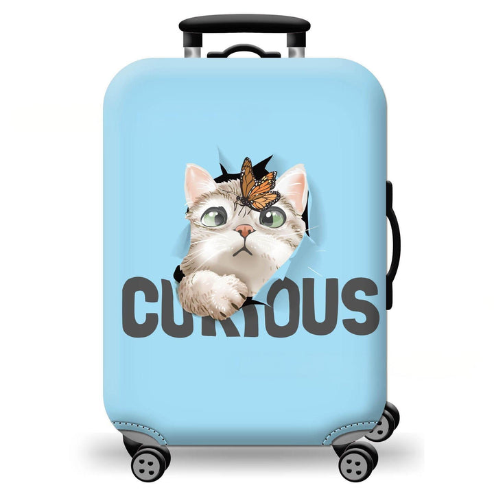Unisex hard-shell suitcase with playful cat design Stornfield