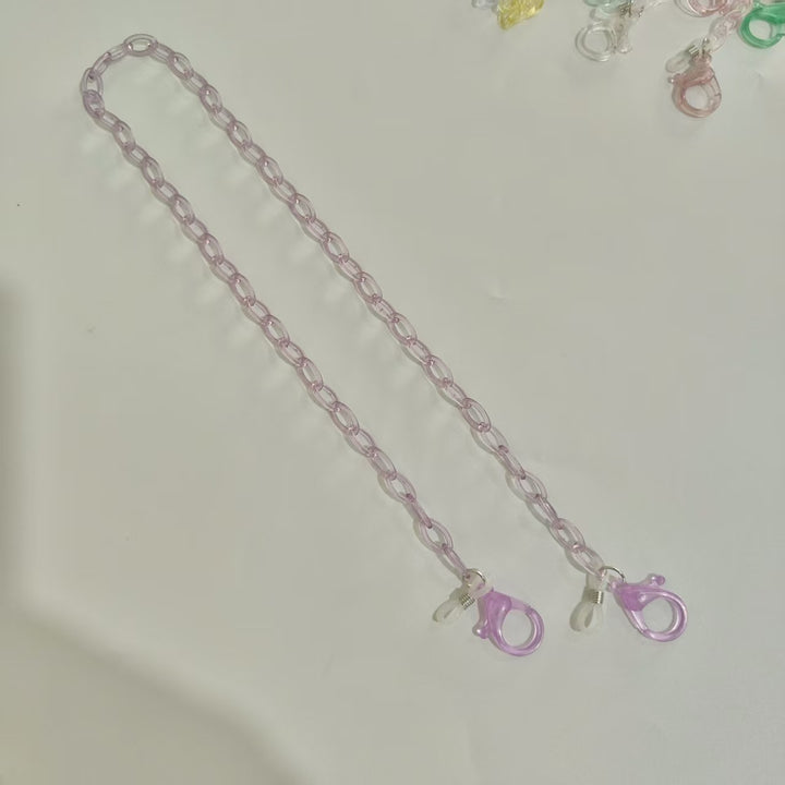 Handmade Glasses Holder Chain Made of Transparent Material Stornfield