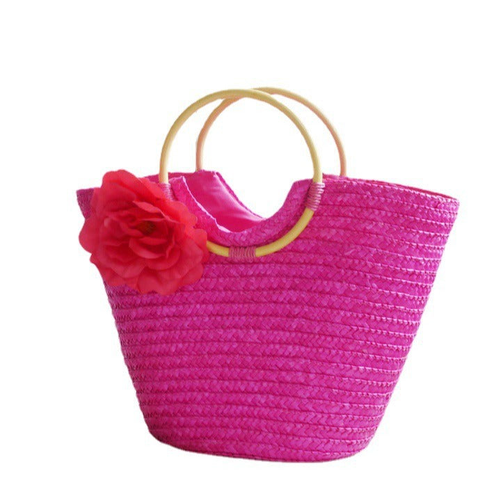 Elegant Bast bag with floral accents Stornfield