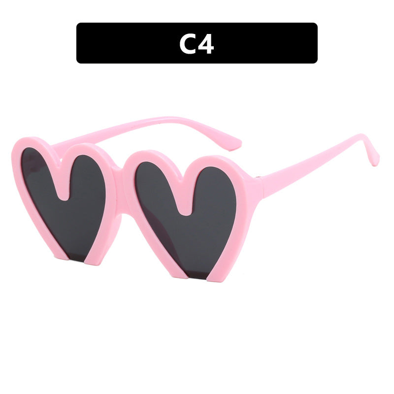 Women's Heart-Shaped Sunglasses with Durable Plastic Frame and UV Protection Stornfield