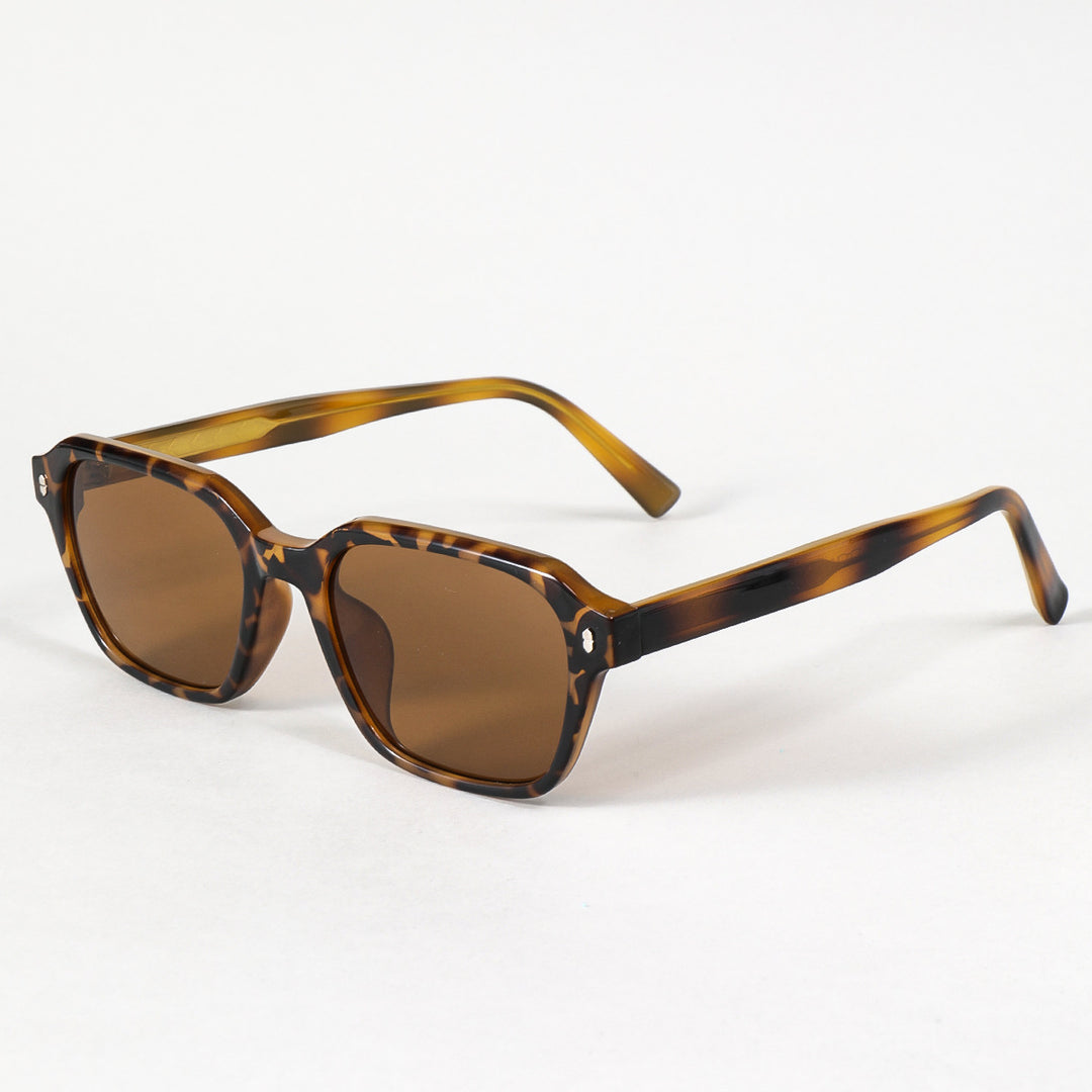 Women's rectangular sunglasses with trendy transparent frame Stornfield