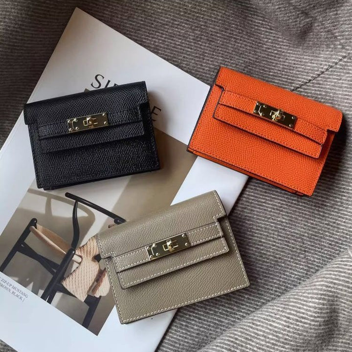 Premium Leather Cardholder with Elegant Closure Stornfield