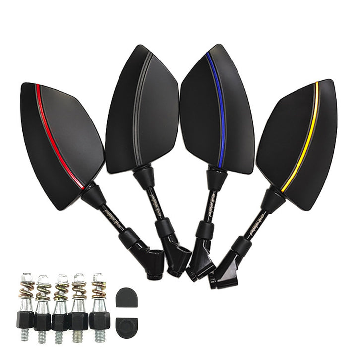 Motorcycle Mirror Set with Aerodynamic Design and High Stability Stornfield