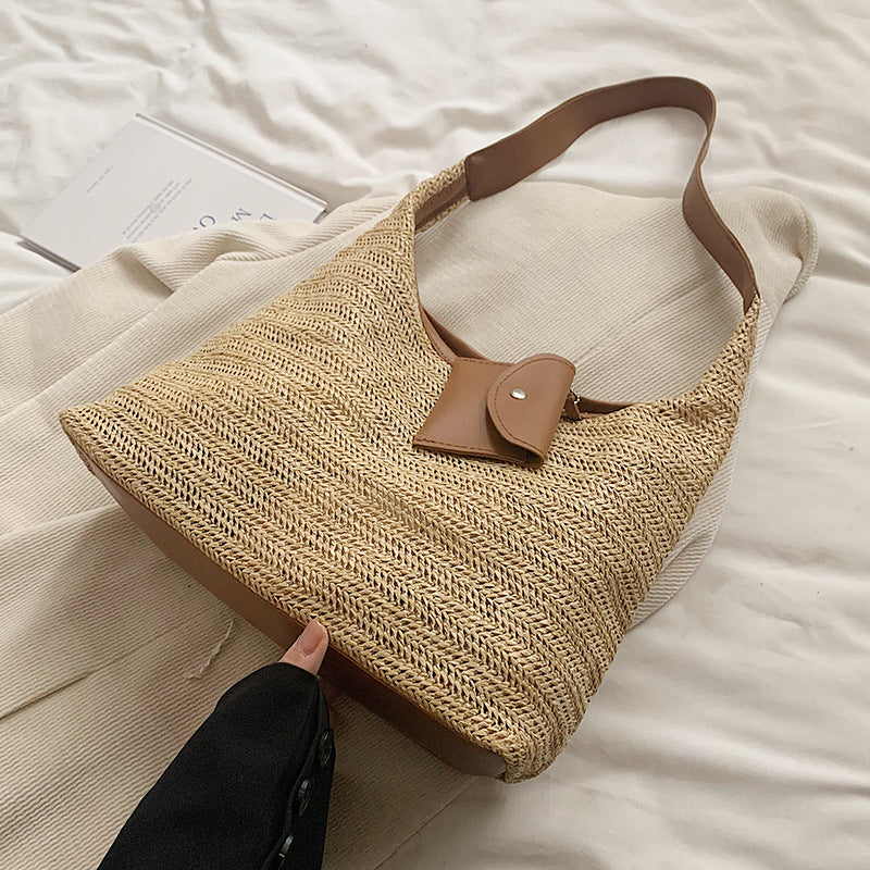 Bohemian Woven Straw Shoulder Bag