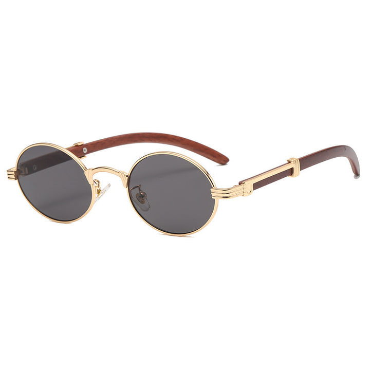 Elegant round sunglasses with high-quality metal frame Stornfield