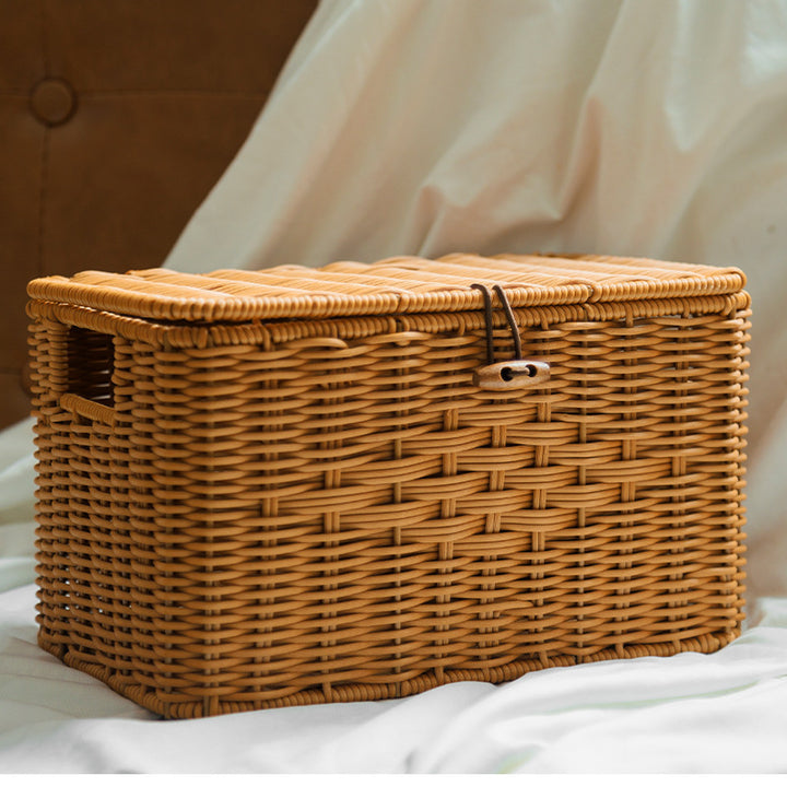 Rustic Woven Storage Chest Stornfield