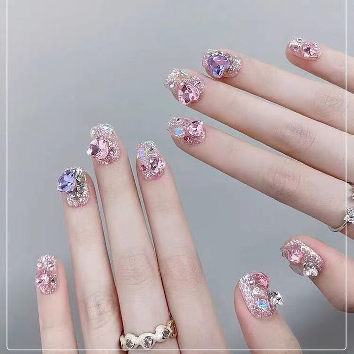 Decorative Press-On Nail Design Set Stornfield