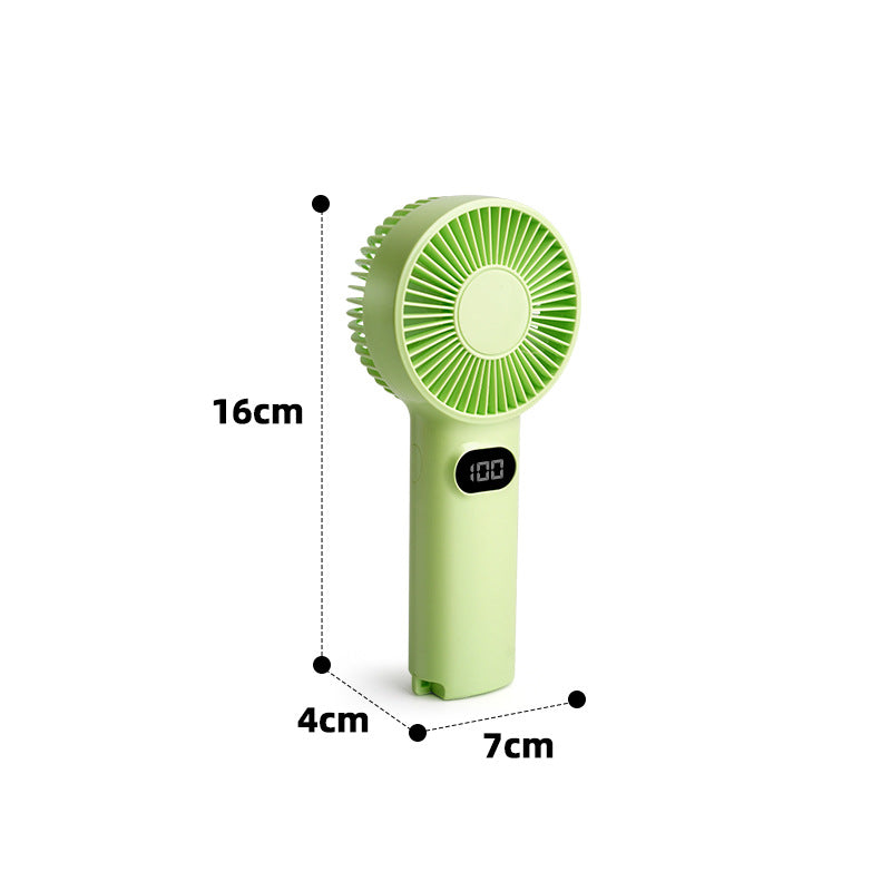 Ladies portable mini fan with digital display and 100 speed levels Stornfield