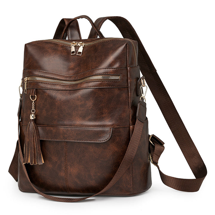 Multi-Purpose Stylish Leather Backpack Stornfield