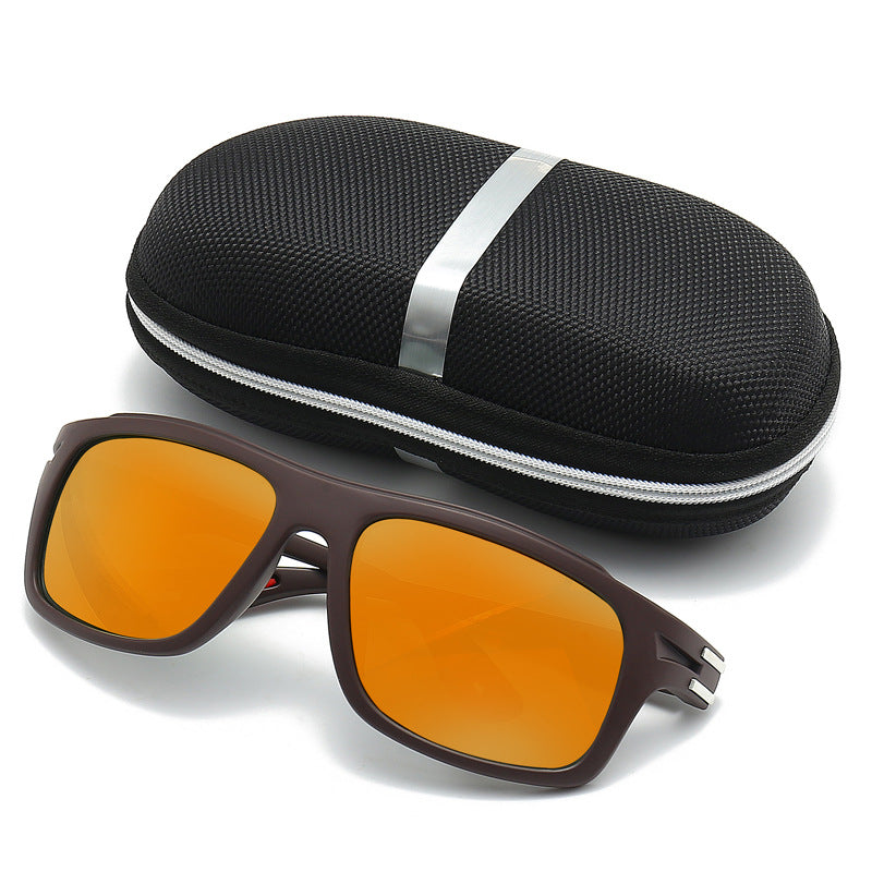 Men's sporty sunglasses with polarized lenses and shock-resistant frame Stornfield