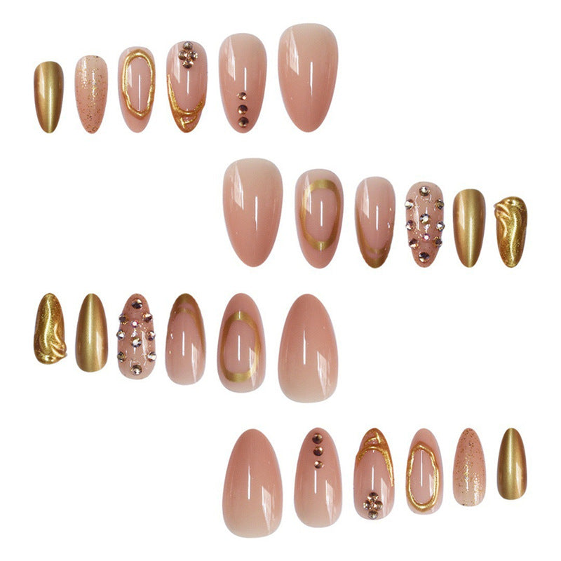 Glamorous 3D Decorative Press-On Nails Stornfield