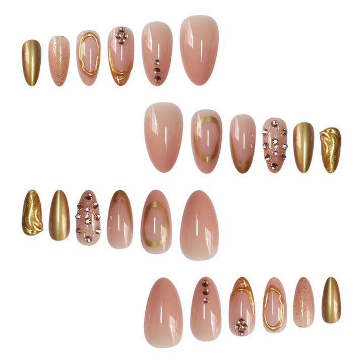 Glamorous 3D Decorative Press-On Nails Stornfield